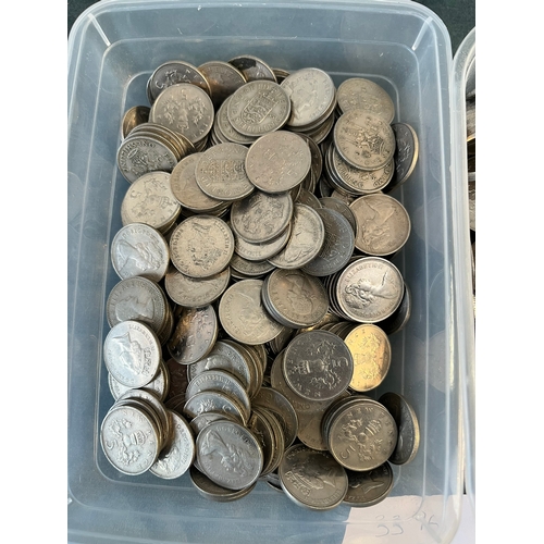 187 - 3.3kg of 5 pence + one shillings