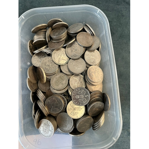 187 - 3.3kg of 5 pence + one shillings