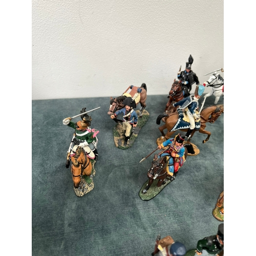 250 - Collection of Del Prado lead painted soldiers/ horsemen