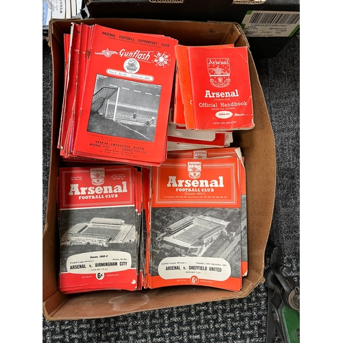 277 - Assortment of various football programmes and cricket books - Including Arsenal