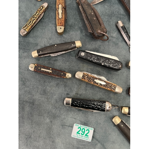 292 - Group of various vintage pocket/ pen knives