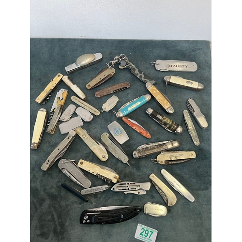 297 - Group of various vintage pocket/ pen knives