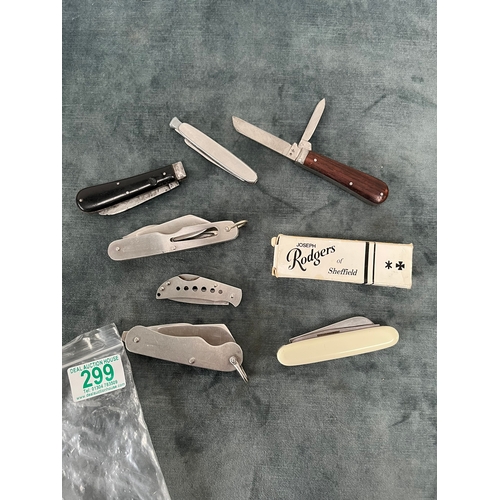 299 - Lot of Joseph Rodgers Sheffield pocket knives