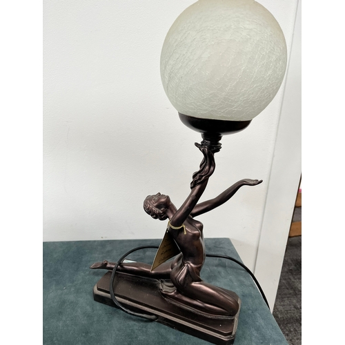 301 - Modern Art Deco style lady lamp