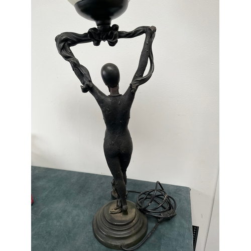 306 - Modern Art Deco style lady lamp