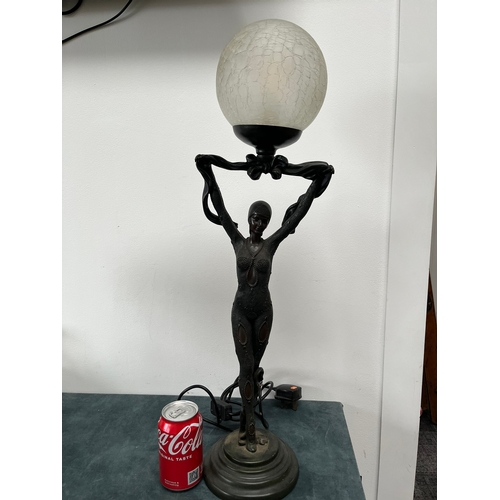 306 - Modern Art Deco style lady lamp