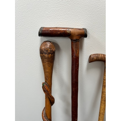 320 - Group of 5 walking sticks