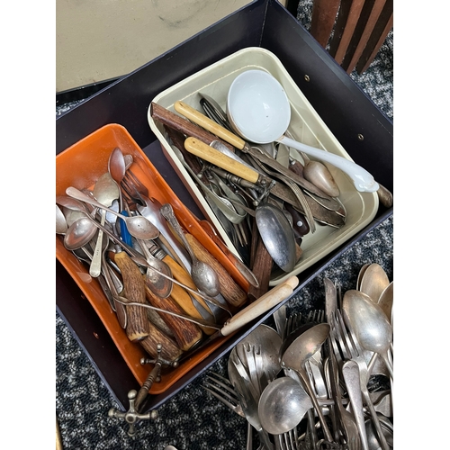 340 - Large selection of various silverplate cutlery