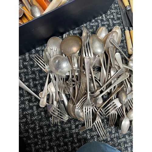 340 - Large selection of various silverplate cutlery