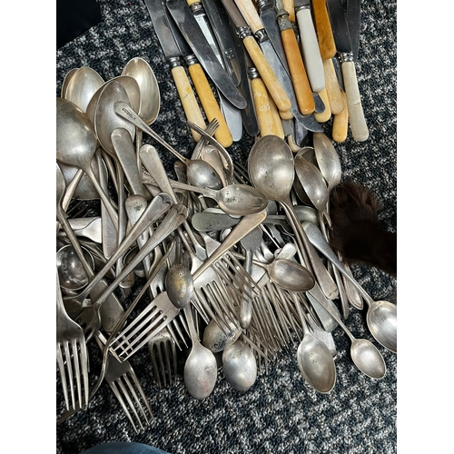 340 - Large selection of various silverplate cutlery