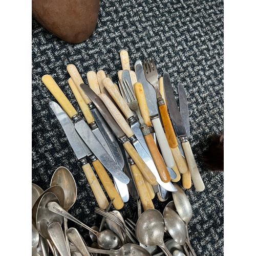 340 - Large selection of various silverplate cutlery