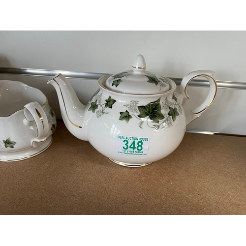 348 - Part tea set - Duchess Ivy