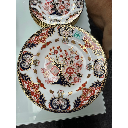 349 - Selection of Royal crown Derby Japan porcelain - new never been used
1 x Jug
8 x Plates - 16cm
8 x P... 