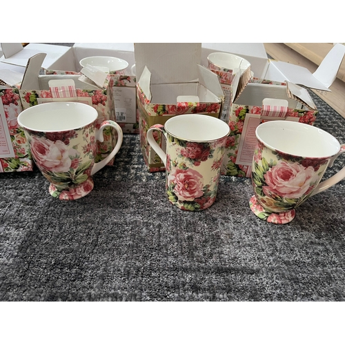 364 - Selection of Maxwell Williams English Rose cups