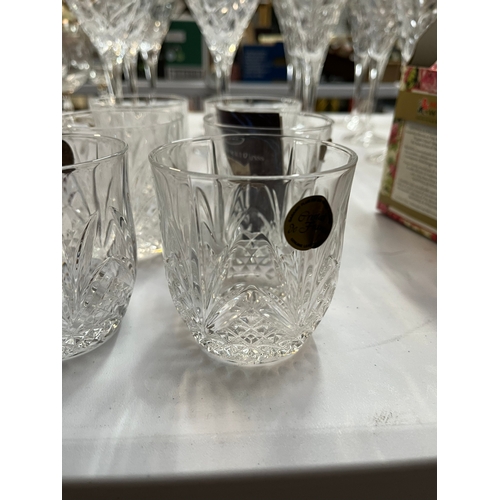 365 - 6 x Duiske crystal glasses