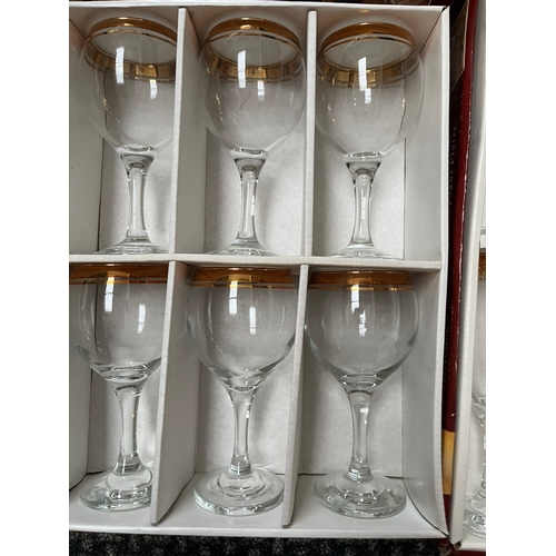 366 - 2 x Boxes of Rayware wine glasses