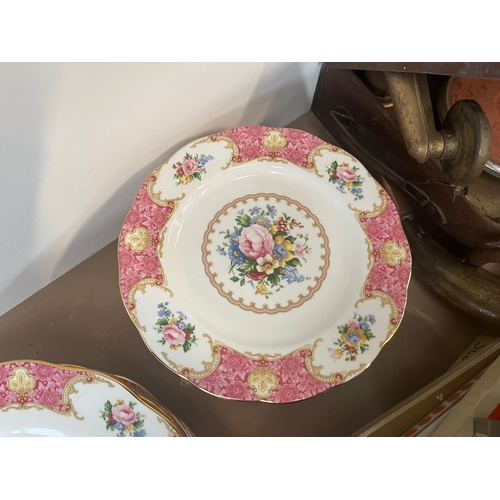 374 - Royal Albert Lady Carlyle dinner/ side plates