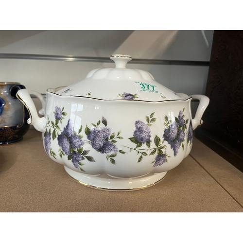 377 - Large Royal Albert Lilac Lane tureen