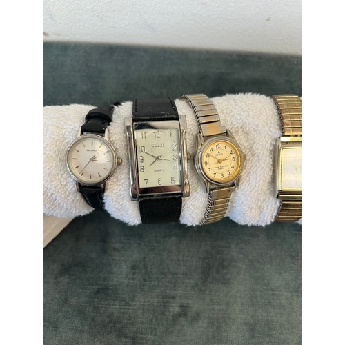 534 - 9 x Ladies watches for spares and one men's watch