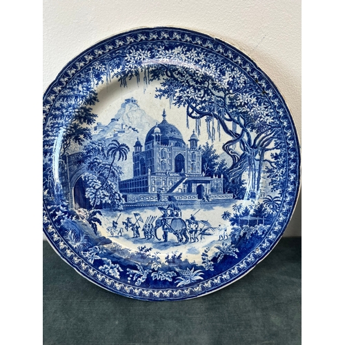 400 - 2 x 19th Century Pearlware plates