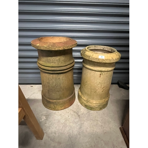 4 - 2 x Chimney pots