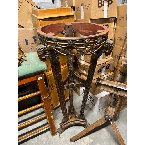 42 - Large carved stand - missing top