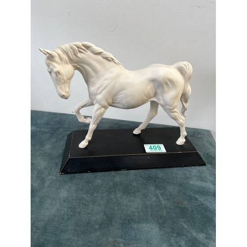 409 - Beswick white bisque horse