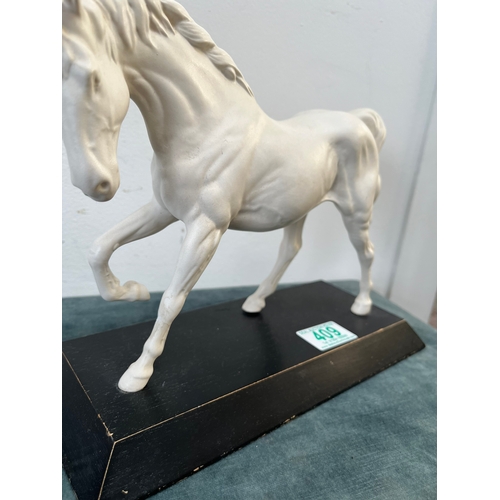 409 - Beswick white bisque horse