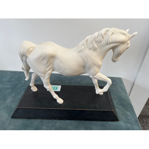 409 - Beswick white bisque horse