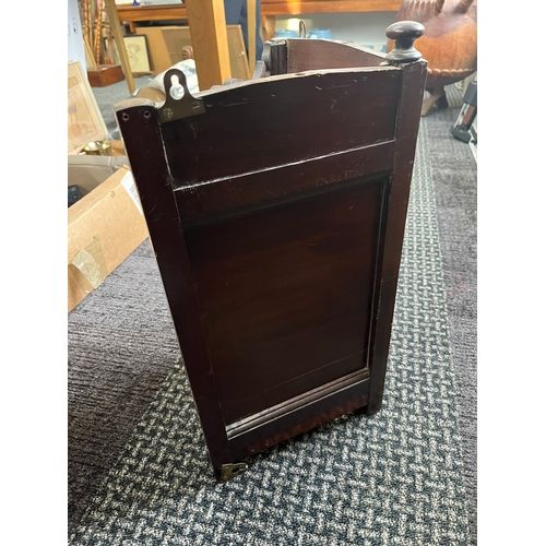 63 - Small glazed wall hanging corner cupboard