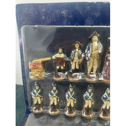 413 - Vintage resin chess pieces - soldiers