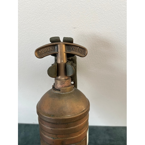 429 - Antique Pyrene fire extinguisher with wall mount