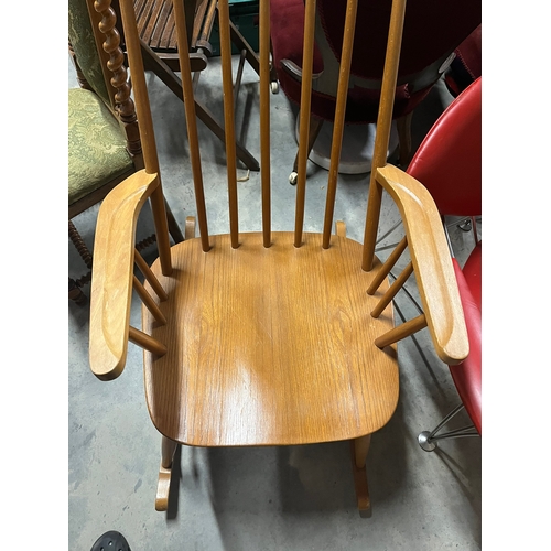 26 - Mid century Danish style rocking chair