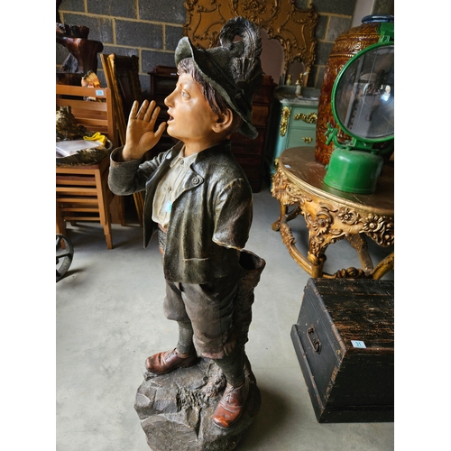 61 - Austrian/ German yodeling boy. In need of restoration (arm missing)