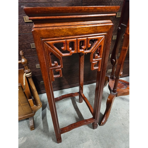 9 - Oriental hardwood plant stand