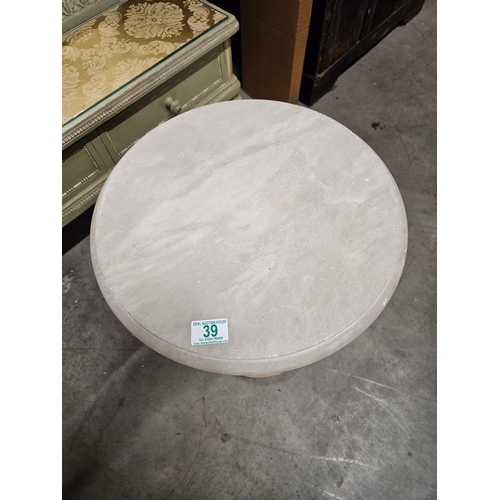 39 - Alabaster side table