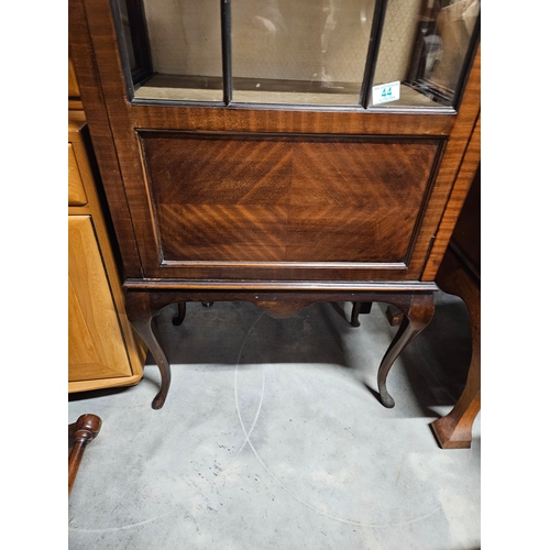 44 - Antique glazed display cabinet