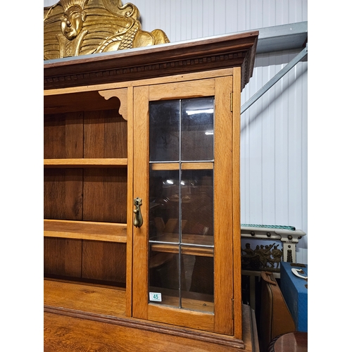 45 - Antique oak arts and crafts dresser