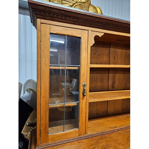 45 - Antique oak arts and crafts dresser