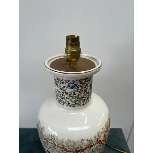 176 - Oriental porcelain table lamp