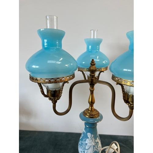 182 - Vintage Italian three armed lamp