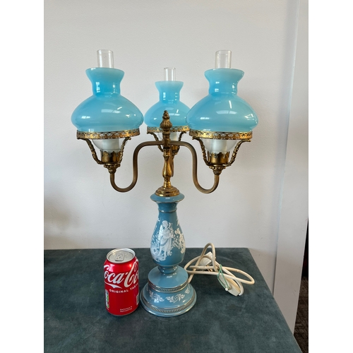 182 - Vintage Italian three armed lamp