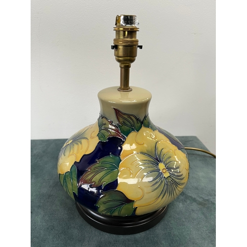 258 - Moorcroft 'Pansy' table lamp