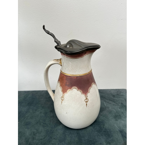 309 - Antique jug with lid - James Dixon