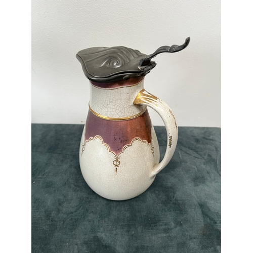 309 - Antique jug with lid - James Dixon