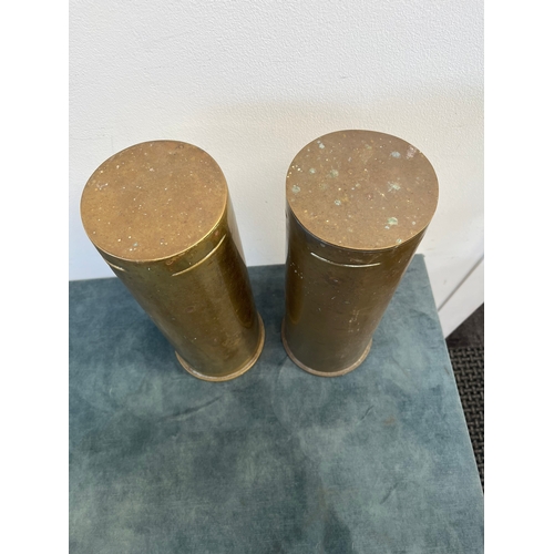 211 - Brass artillery tank shell casing