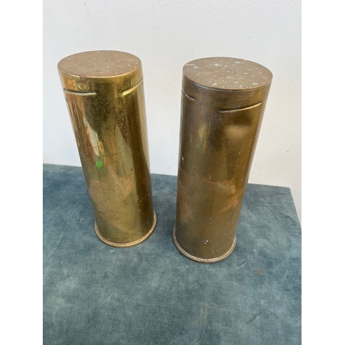 211 - Brass artillery tank shell casing