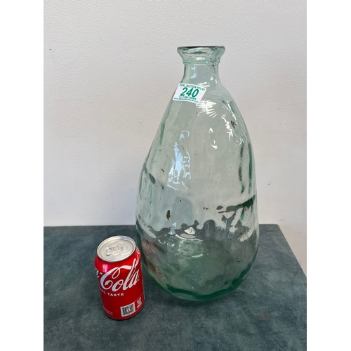 240 - Large glass vase