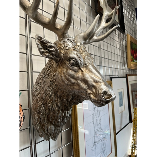 291 - Large composite wall hanging stags head