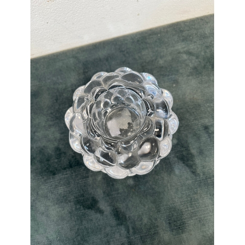 294 - Orrefers glass crystal candle holder